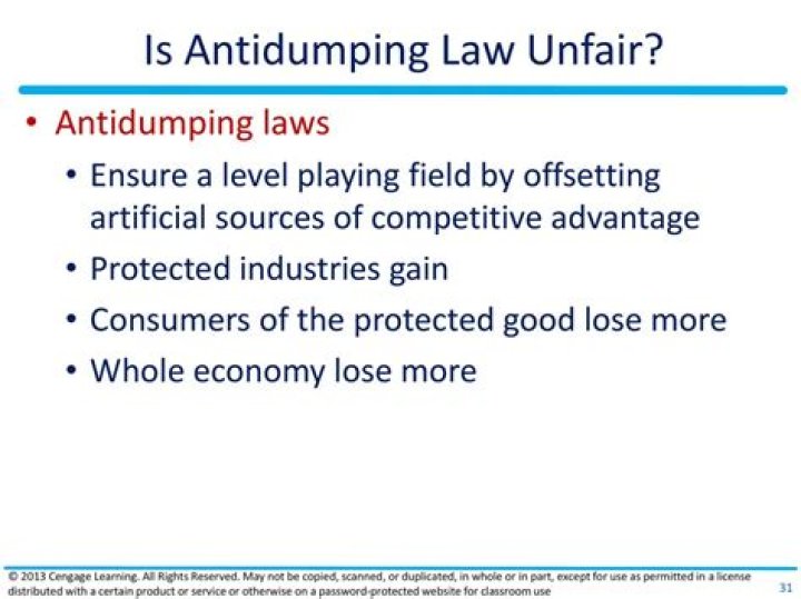 Is antidumping law unfair?