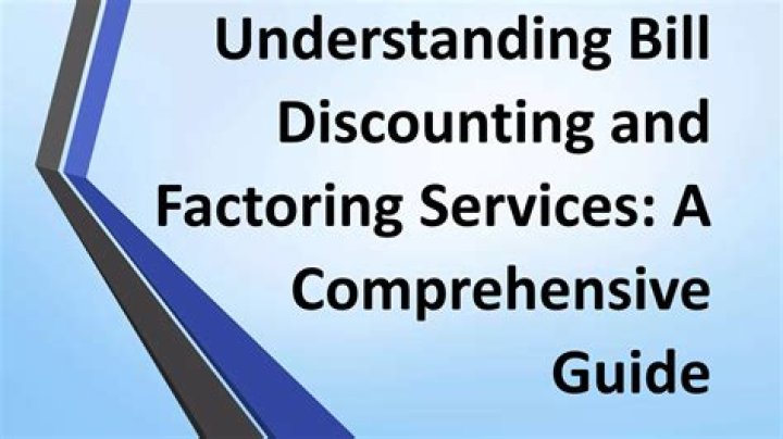 Is factoring same as bill discounting?