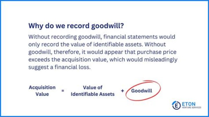 Is goodwill an operating asset or financial asset?