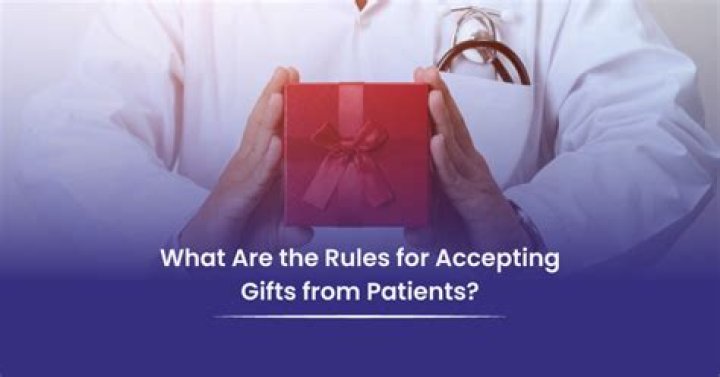 Is it ethically correct to accept gifts from patients so they can show appreciation for their care?
