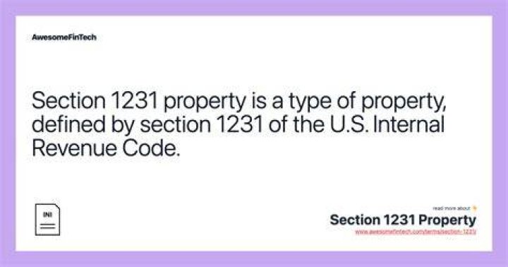 Is land 1231 or 1245 property?