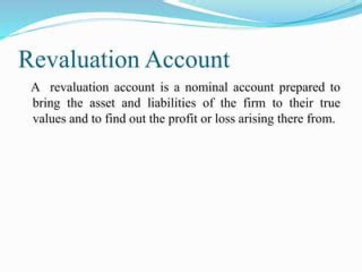 Is revaluation nominal account or real account?