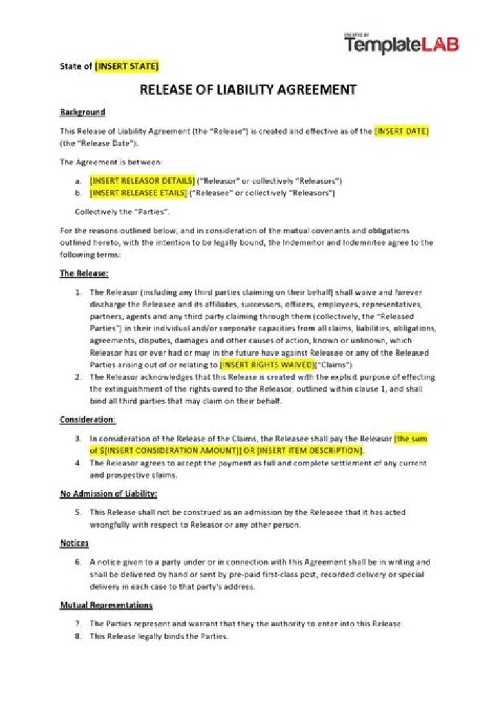 Is the person liable who sign the agreement?