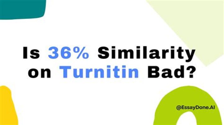 Is turnitin 60 similarity bad?