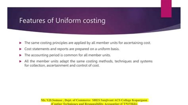 Is uniform costing and uniform cost accounting are synonyms?