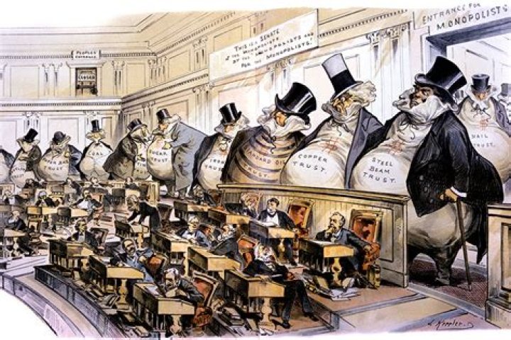 What 1890 law made monopolies and trusts illegal?