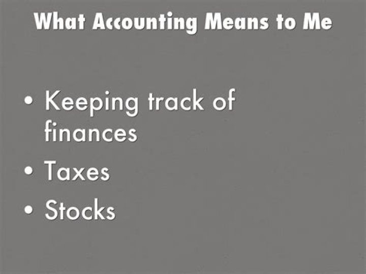 What accounting means?