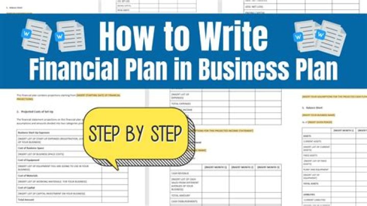 What are 6 parts to a financial plan?