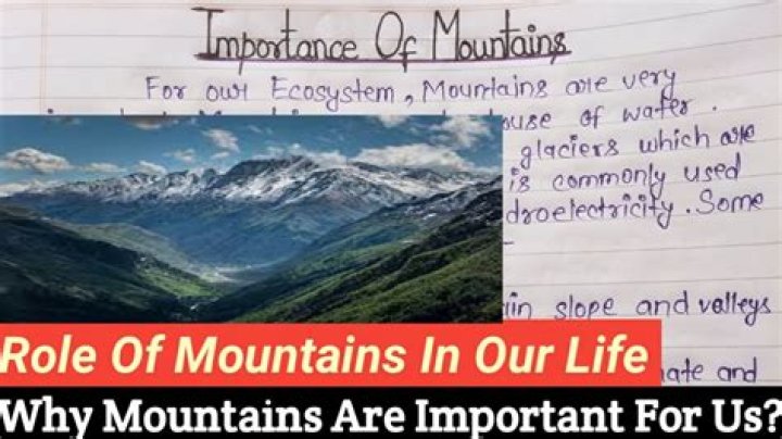 What are economic importance of mountains?