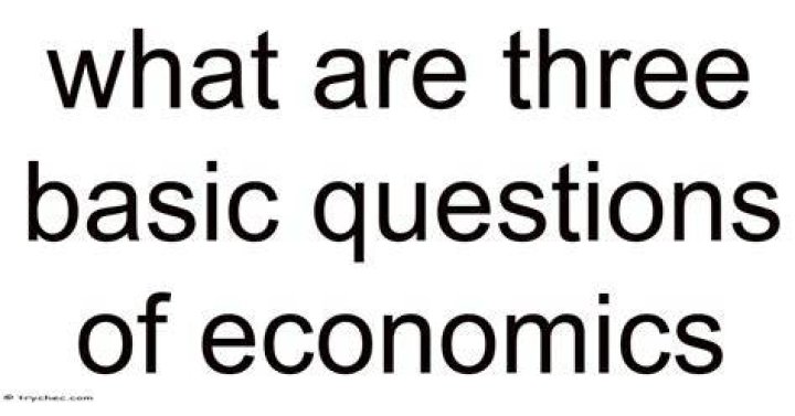 What are some economics questions?