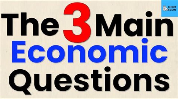 What are the 3 questions of economics?