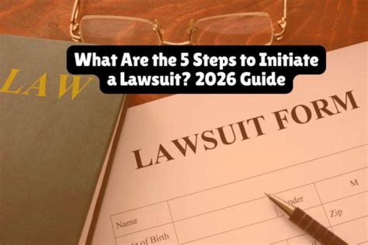 What are the 5 steps to initiate a lawsuit?