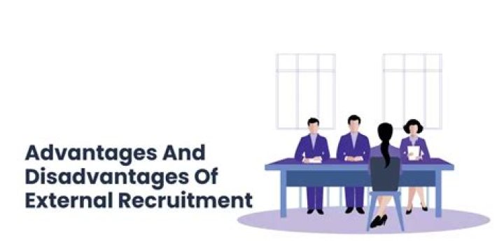 What are the advantages and disadvantages of external recruitment?