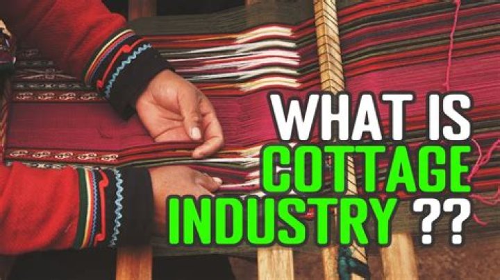 What are the advantages of cottage industries?