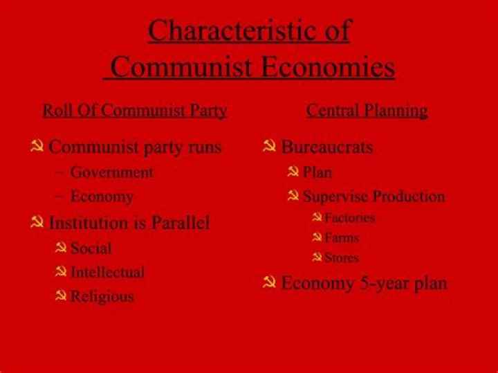 What are the characteristics of a communist economy?