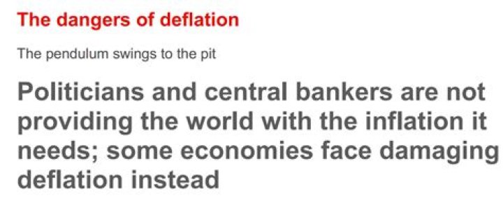 What are the dangers of deflation?