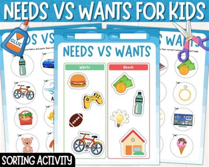 What are the differences between needs and wants?