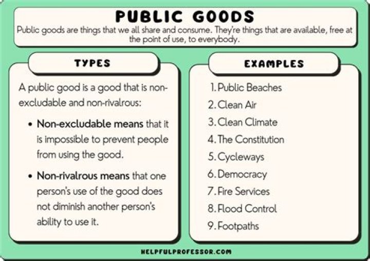 What are the distinguishing characteristics of a public good?