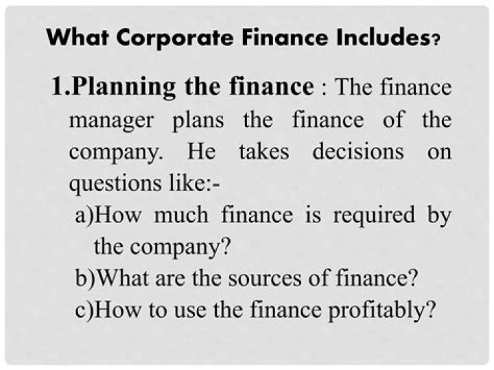 What are the finance questions?