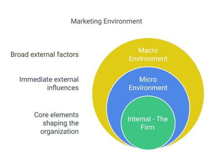 What are the five factors of the marketing environment?