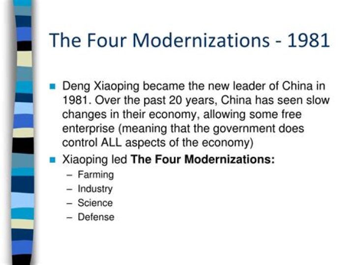 What are the Four Modernizations?