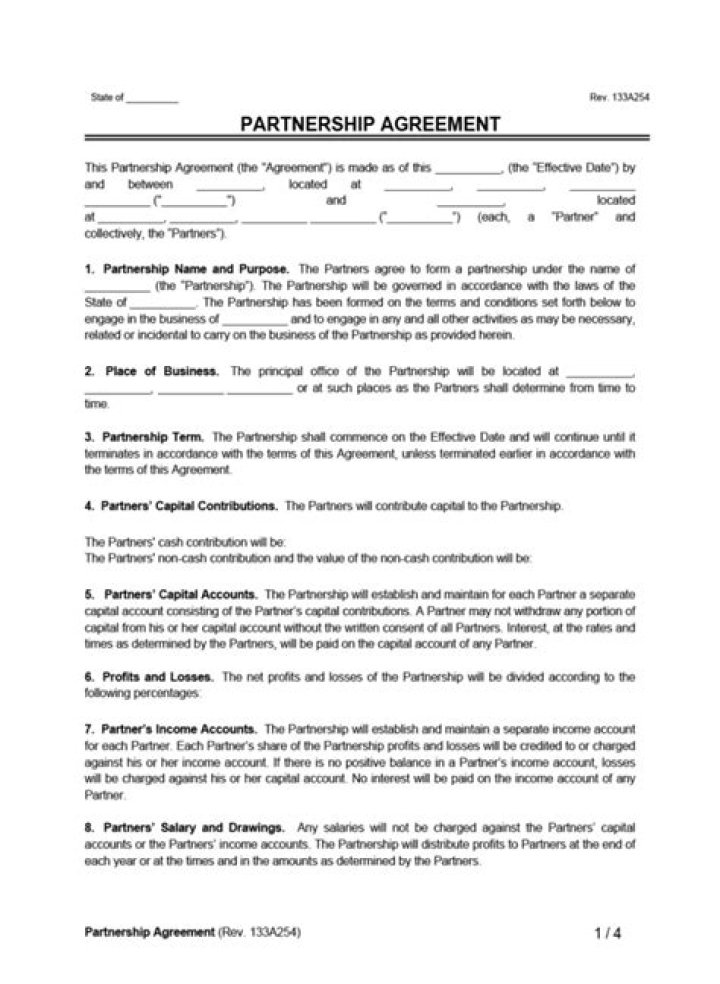 What are the general rule to form a contract of partnership?