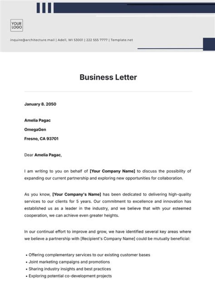 What are the importance of the business letter?