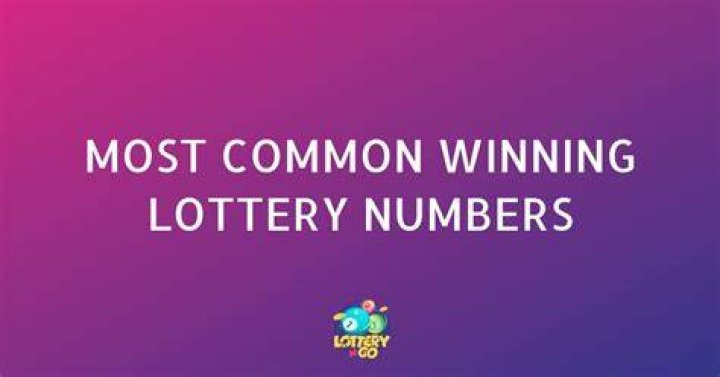 What are the most common winning lottery numbers?