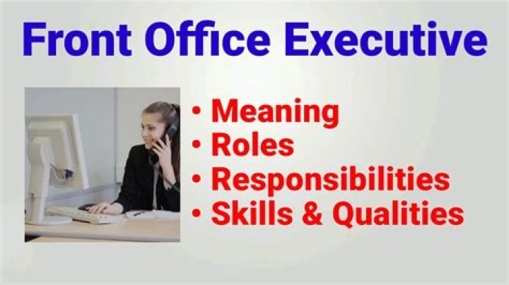 What are the responsibilities of the front office?