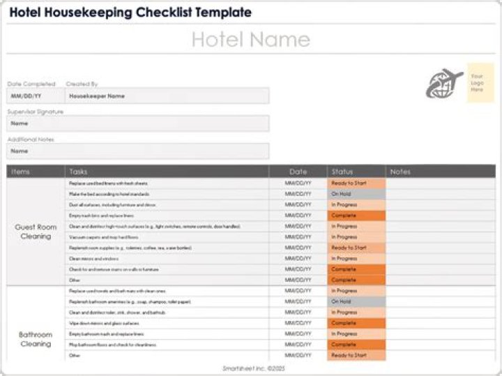 What are the types of housekeeping forms?