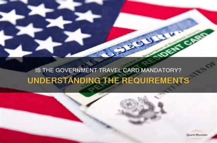 What can a government travel card be used for?