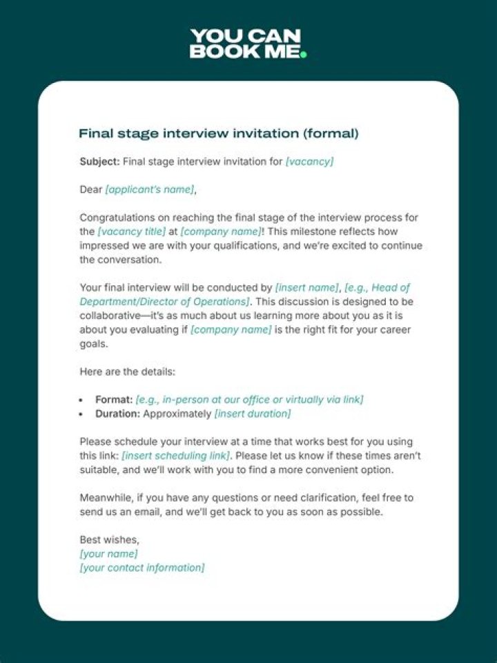 What can I expect at my final stage interview?