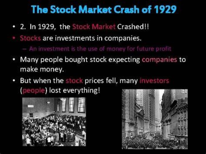 What caused the stock market crash in 1929?