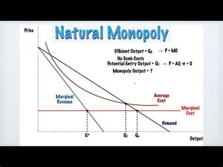 What defines a natural monopoly?