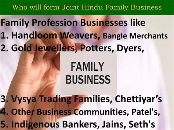 What do you understand by joint Hindu family business?
