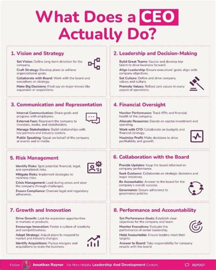 What does a CEO actually do?