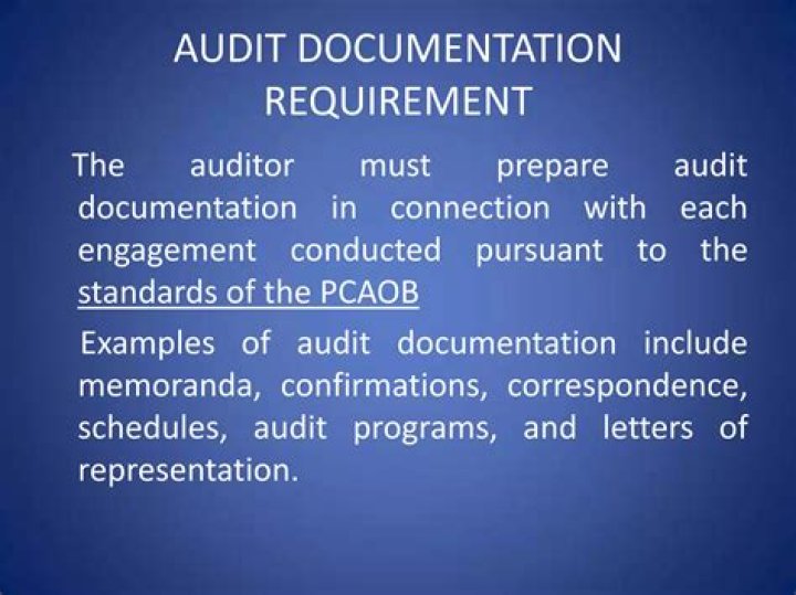 What does audit documentation include?