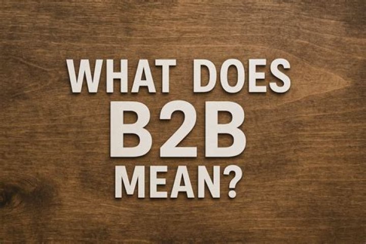 What does B2B site mean?