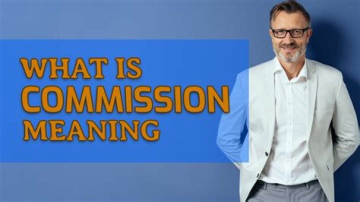 What does commission mean in law?