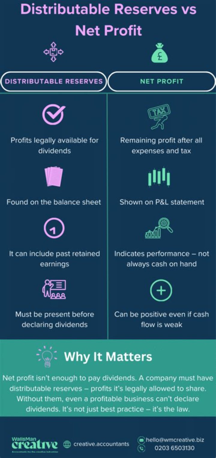 What does distributable reserves mean?