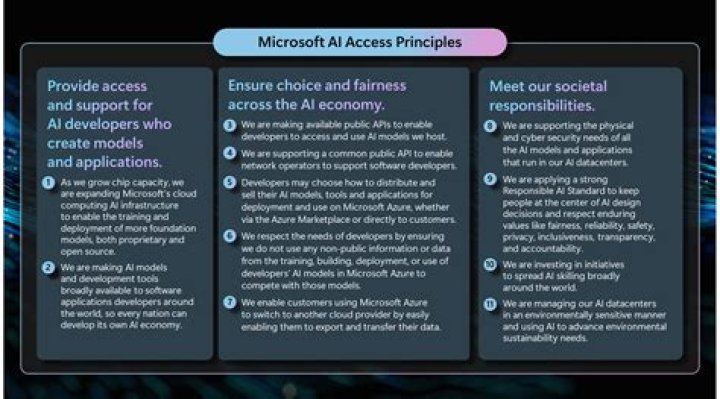 What does Microsoft do to be ethical?