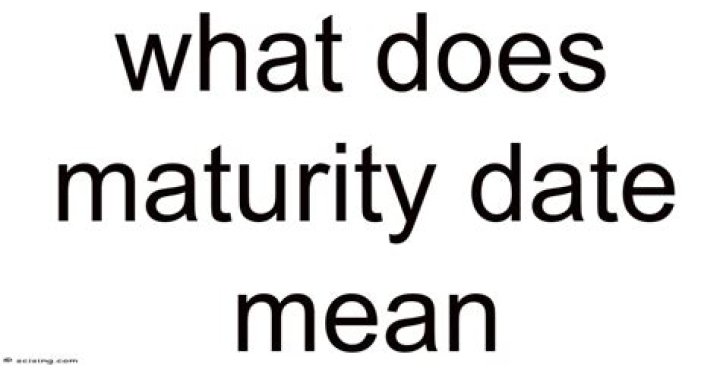 What does original maturity mean?