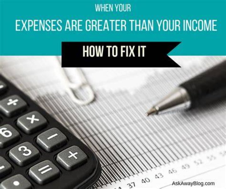 What happens when expenses are greater than income?