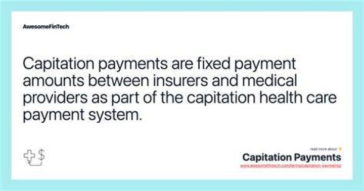 What is a capitated payment amount called?