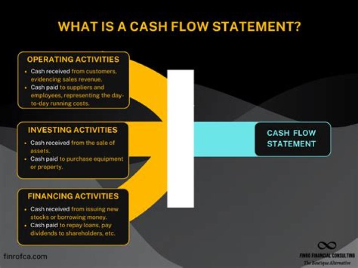 What is a cash outflow on a cash flow statement?