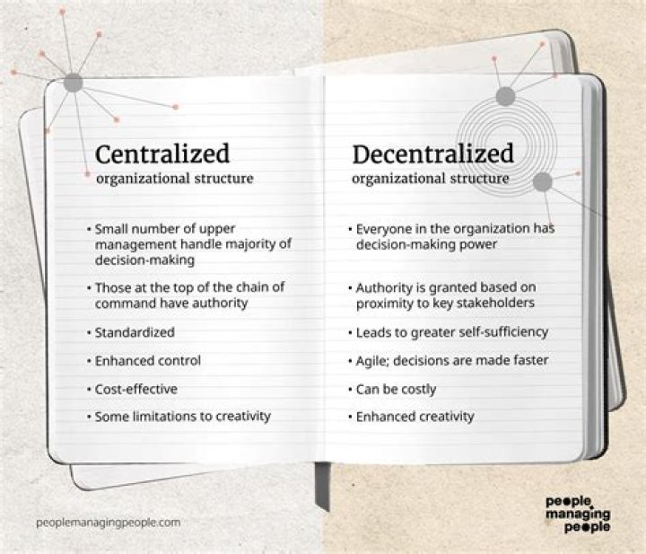 What is a centralized business strategy?