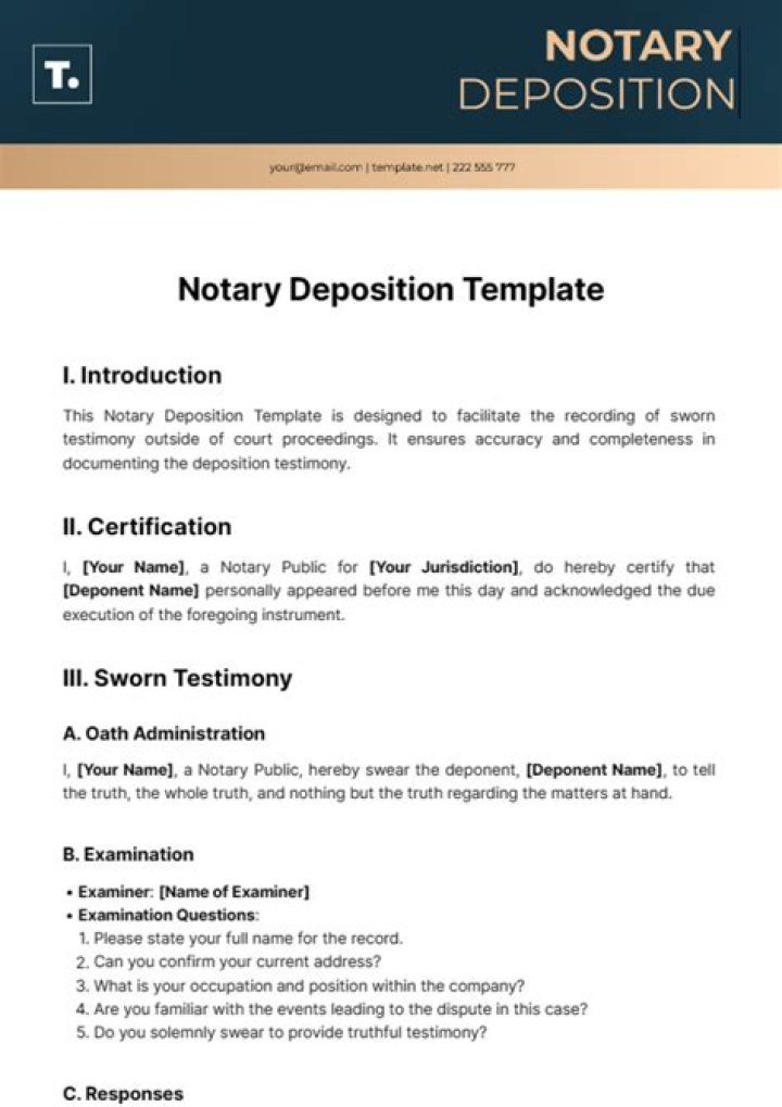 What is a deposition notary?