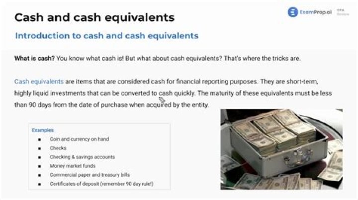 What is a good cash and cash equivalents?