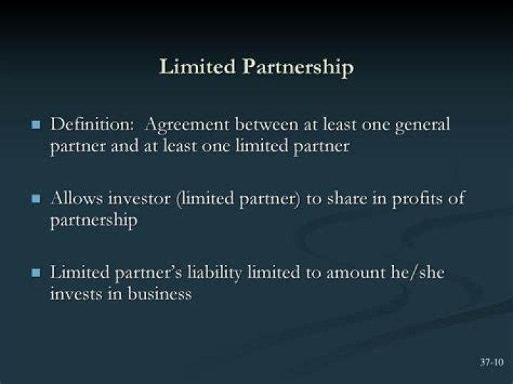 What is a limited partner permitted in a limited partnership?