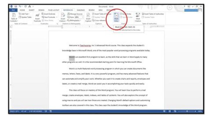 What is a Subentry in an index?